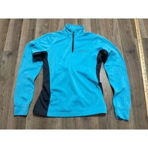 Outfitter Trading Co. Sweatshirt, Women's Size Small, Blue Black, 1/4 Zip